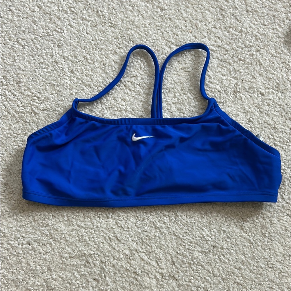Nike Blue Bikini Swim Top Racerback Design